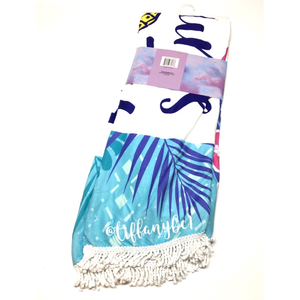 ❤️GIFTED❤️Big Round Beach Towel with Aloha Summer - Picture 6 of 7